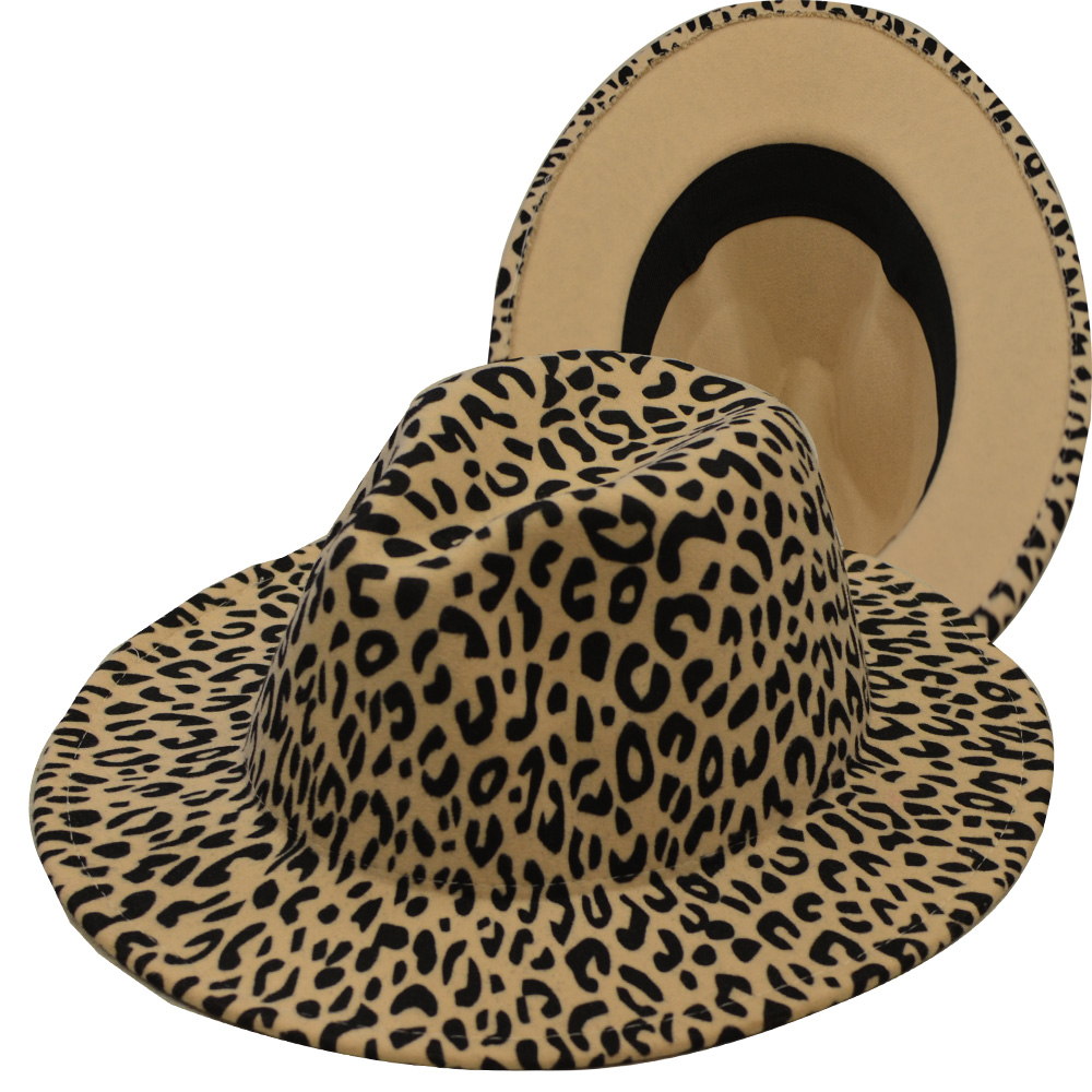 1799 Khaki Leopard Khaki Bottom Fedora 1799 Khaki Leopard Khaki Bottom Fedora